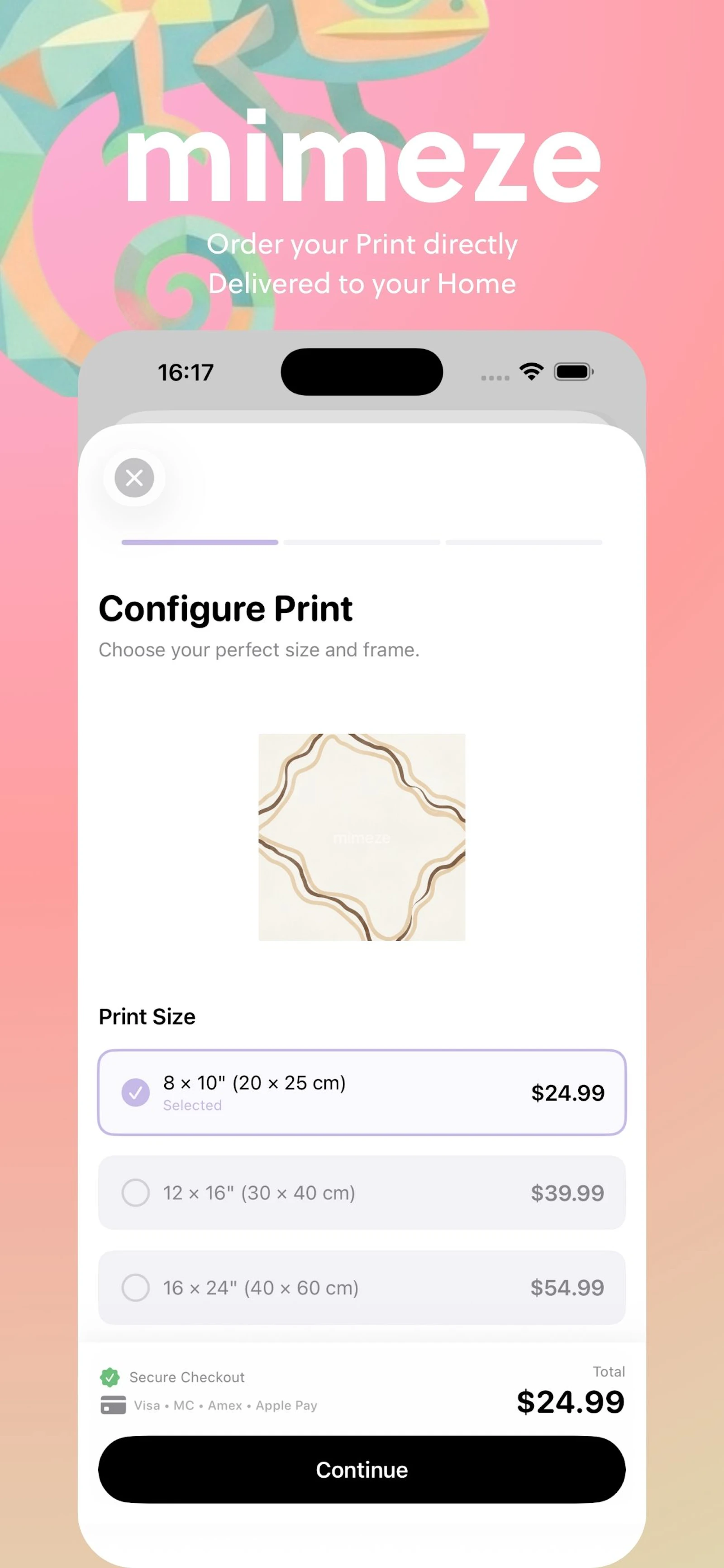 mimeze — Wall Art, Made for Your Space. screenshot 1