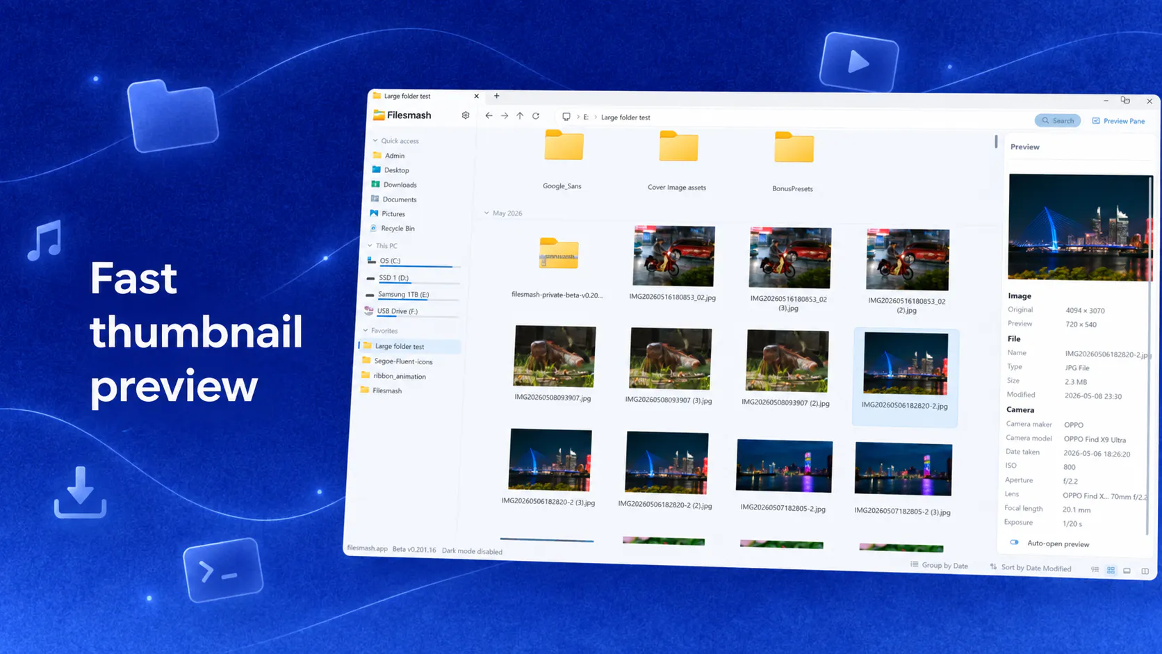 Filesmash Fast file manager for Windows gallery image