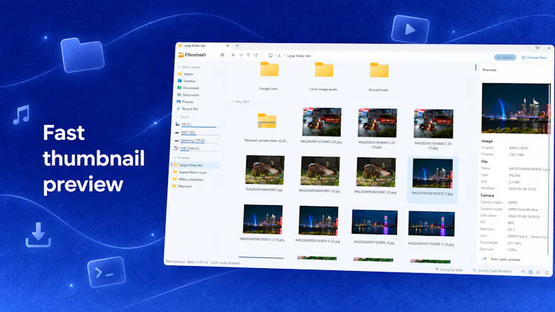 Filesmash Fast file manager for Windows screenshot 6