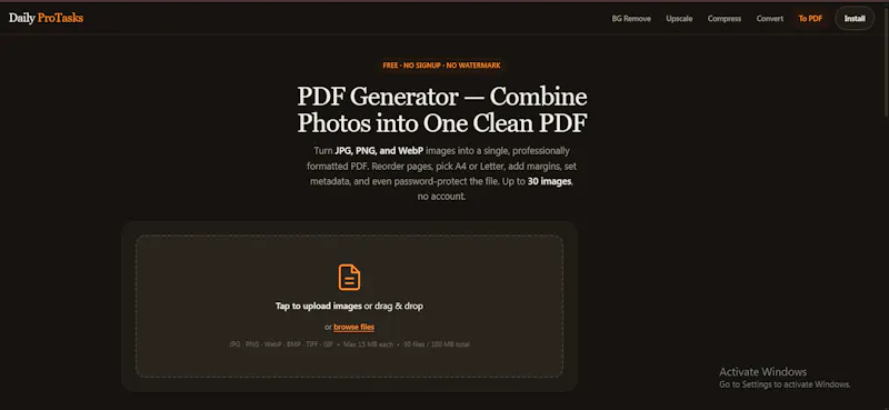 DailyProTasks: 5 Free Image Utilities screenshot 4