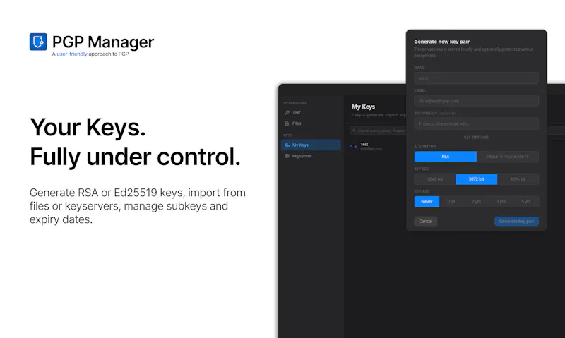 PGP Manager screenshot 3