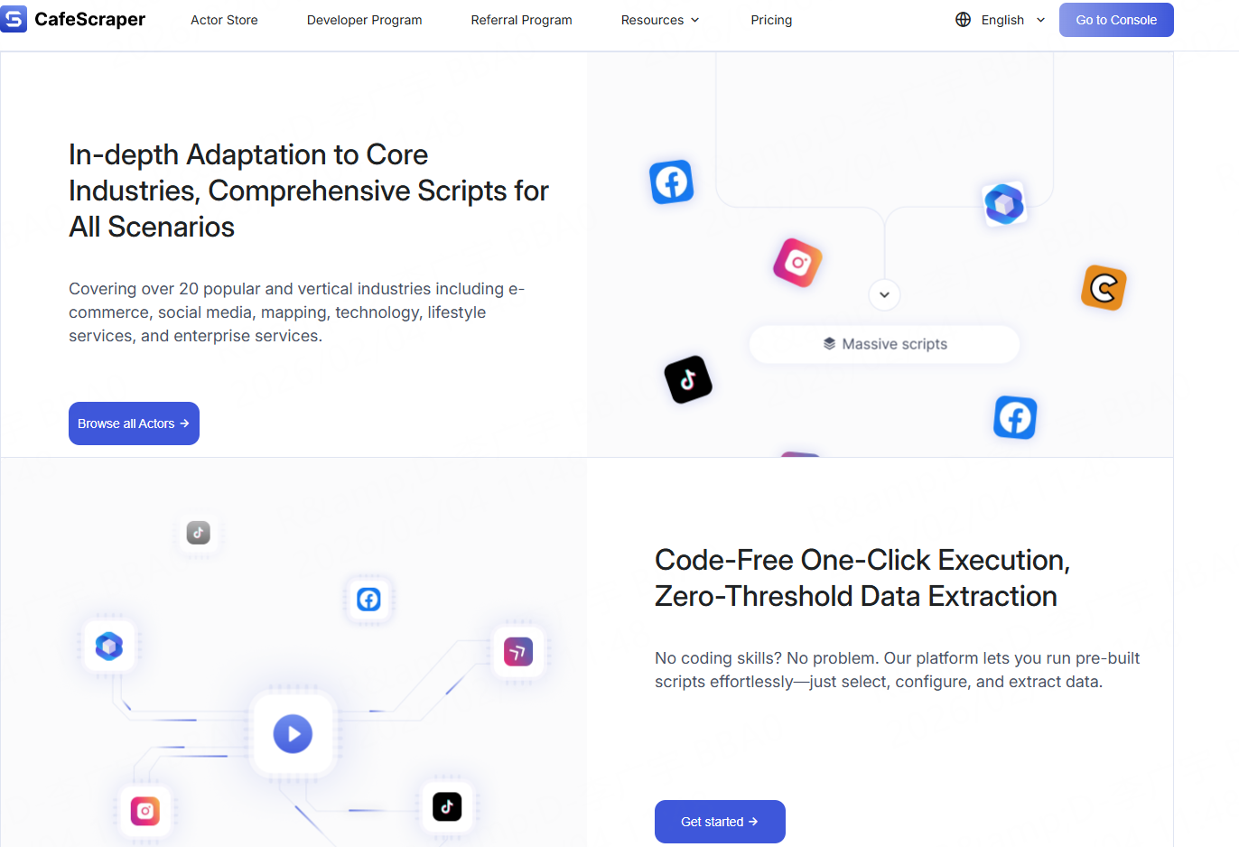 CafeScraper - Main product screenshot demonstrating key features and user interface