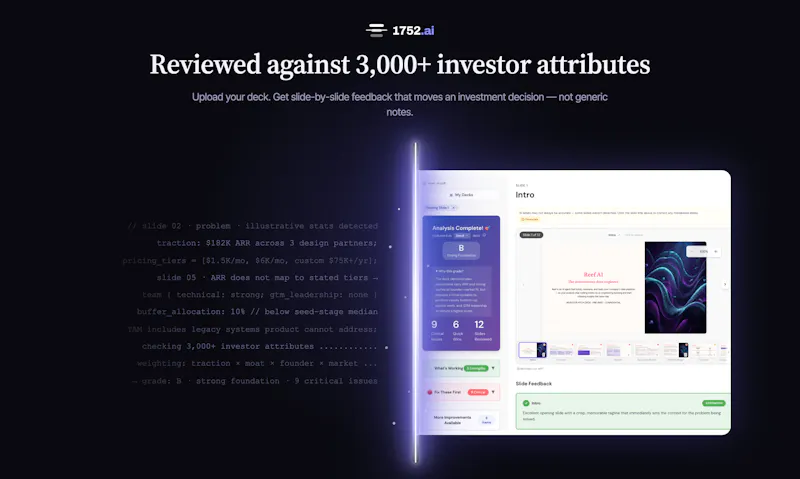 1752vc Pitch Deck Analyzer screenshot 4