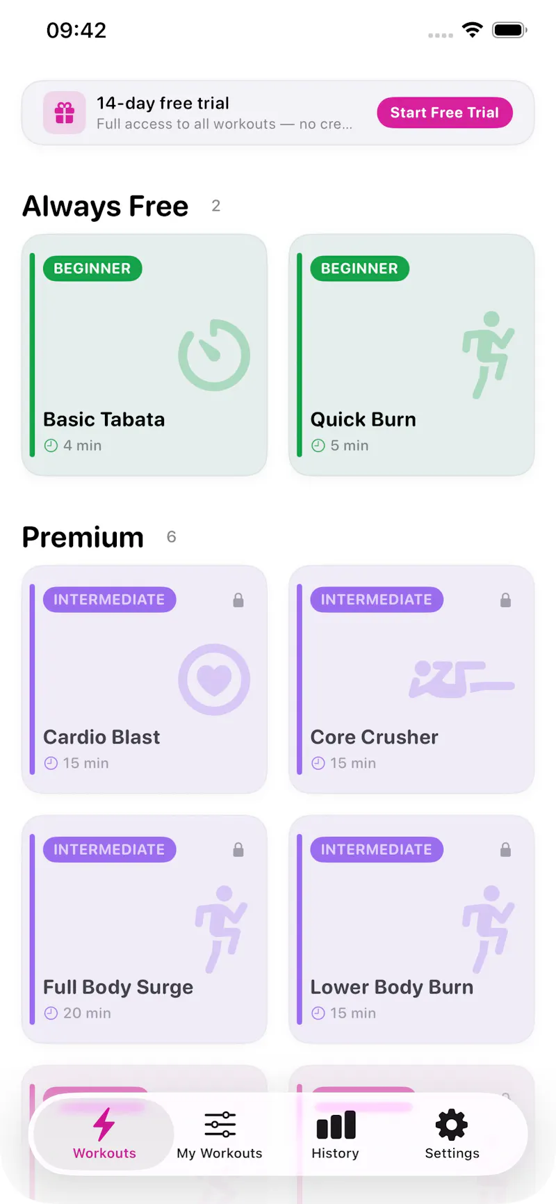 SurgeHiit screenshot 1