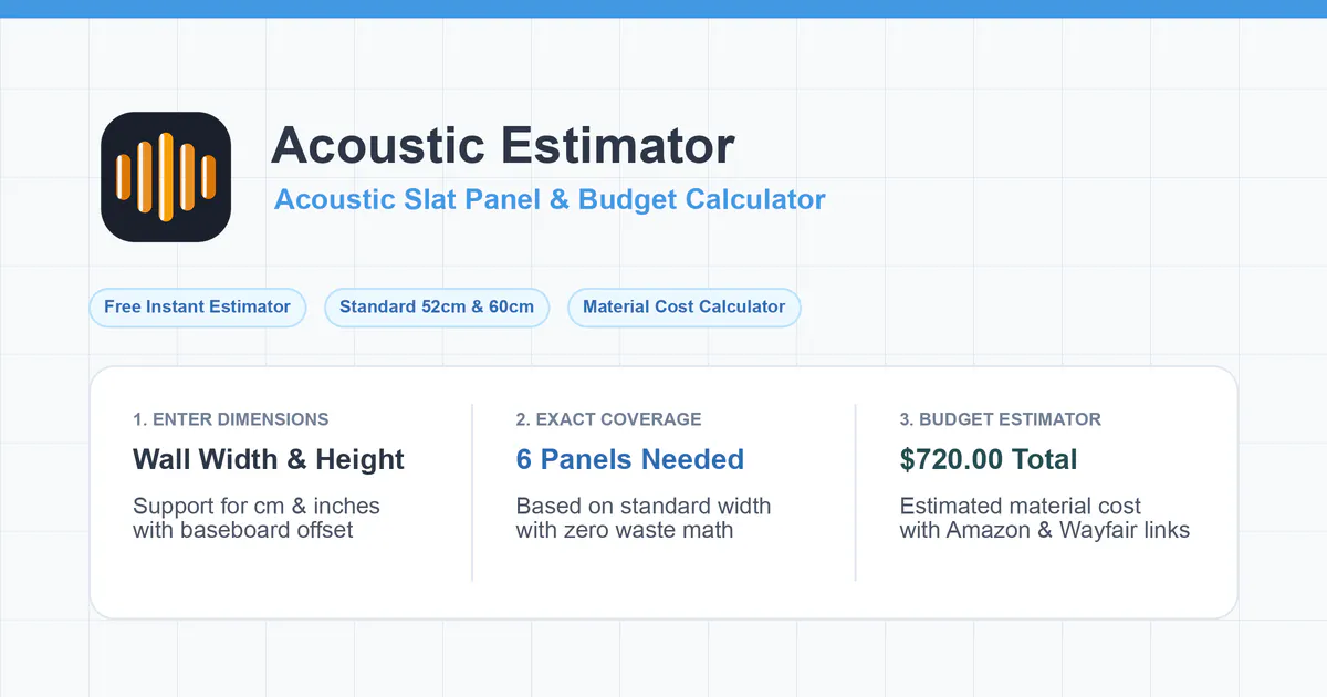 Acoustic Estimator gallery image