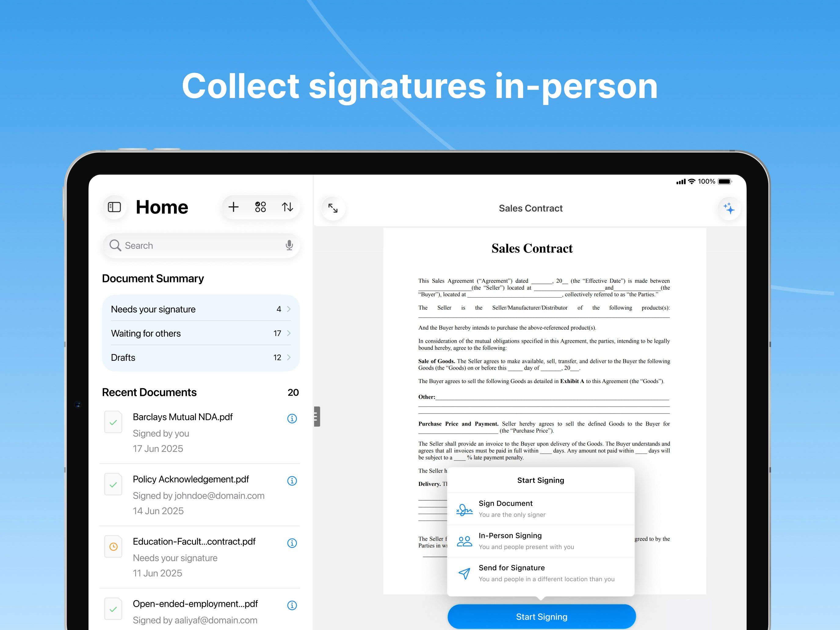 Signeasy: Al-Powered eSign app - Screenshot 5 preview
