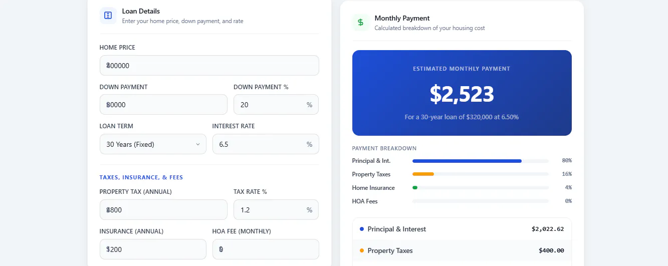 Mortgage Calculator gallery image