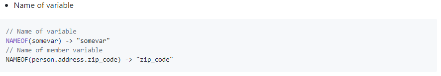 Nameof operator for modern C++ gallery image