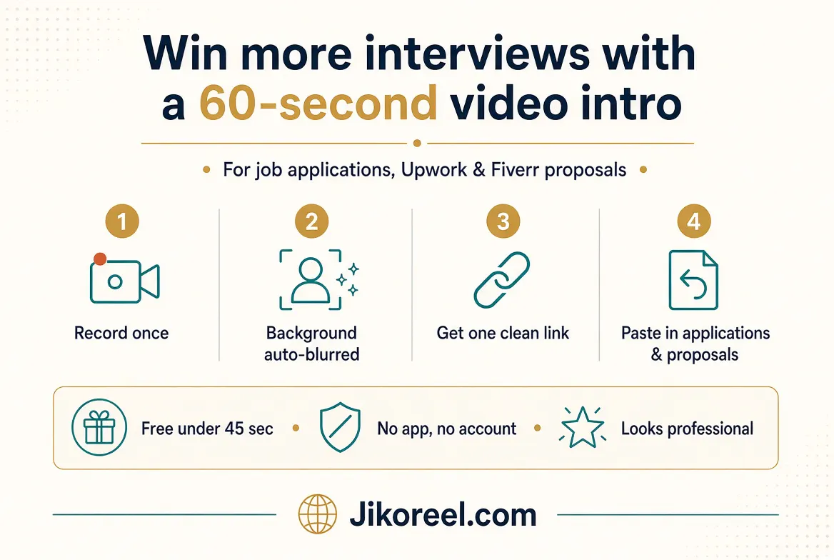 Jikoreel- CV|Resume Video Introduction   gallery image