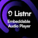 Audio player widgets by Listnr
