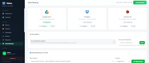 Vision Backup Manager gallery image