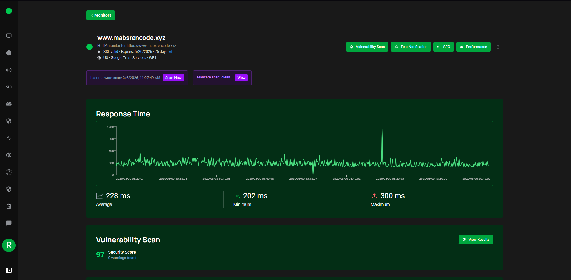 Easemonitor - Screenshot 2 showing product features and functionality