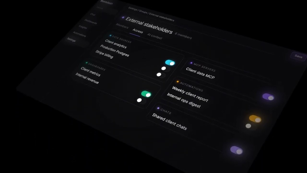 Basedash Access Controls gallery image