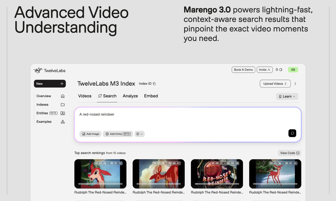 TwelveLabs Marengo 3.0 gallery image