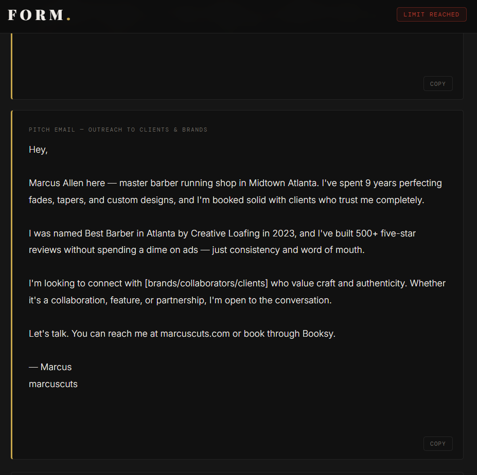 FORM — Content That Works gallery image