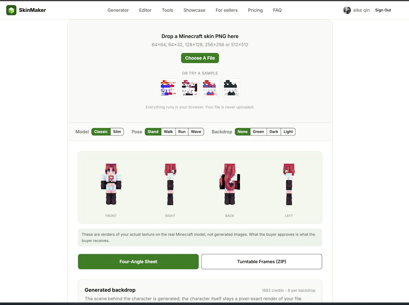 Minecraft Skin Maker & .mcpack Converter screenshot 2