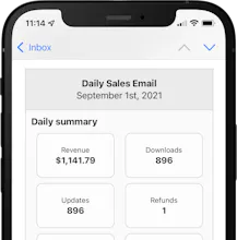 Daily Sales Email gallery image