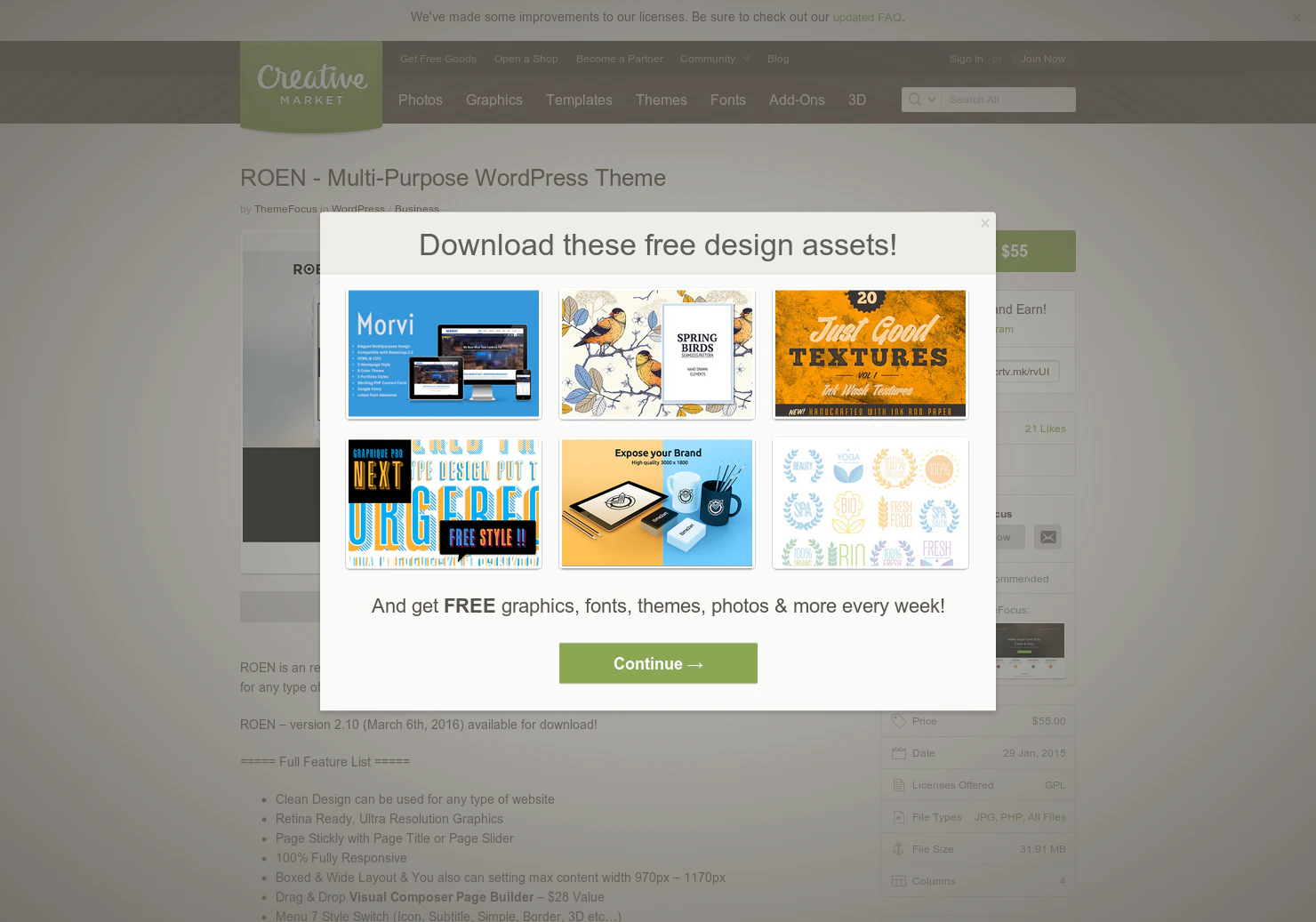 ROEN - Multi-Purpose WordPress Theme