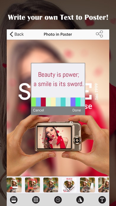 Photo In Poster Collage Editor iPhone App gallery image