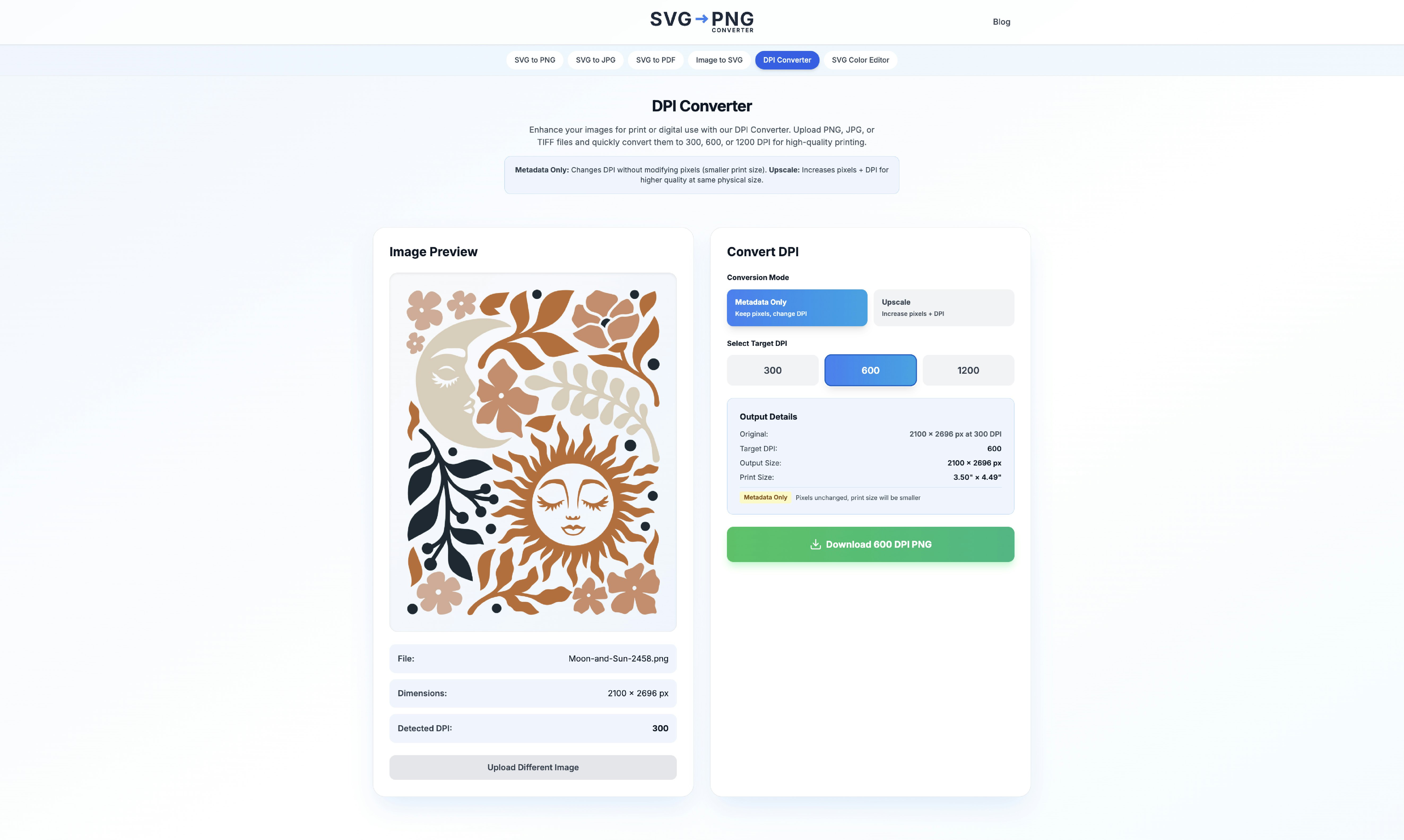 SVG to PNG and DPI Converter gallery image