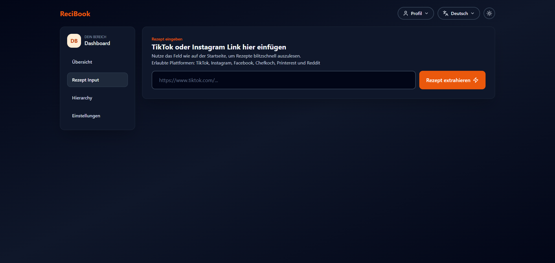 ReciBook - Screenshot 4 showing product features and functionality