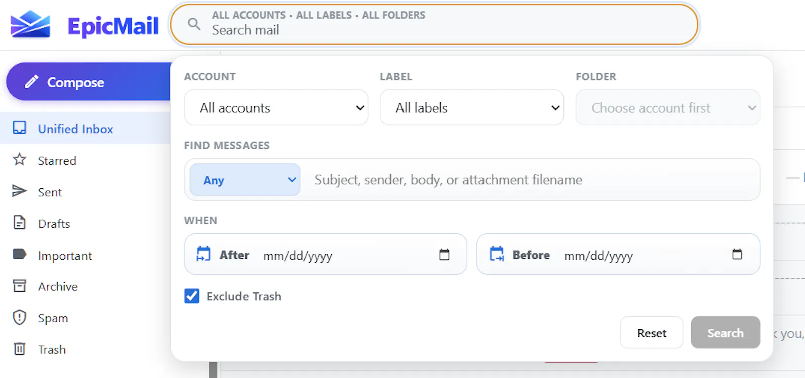 EpicMail screenshot 2