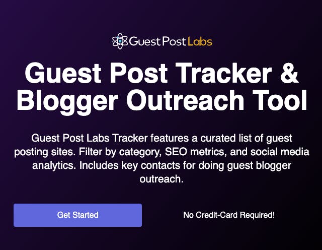 Guest Post Labs - Blogger Outreach Tool media 1