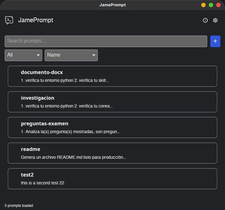 JamePrompt screenshot 5