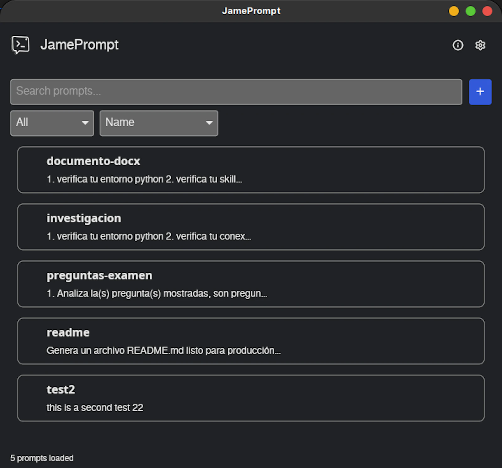 JamePrompt screenshot 6