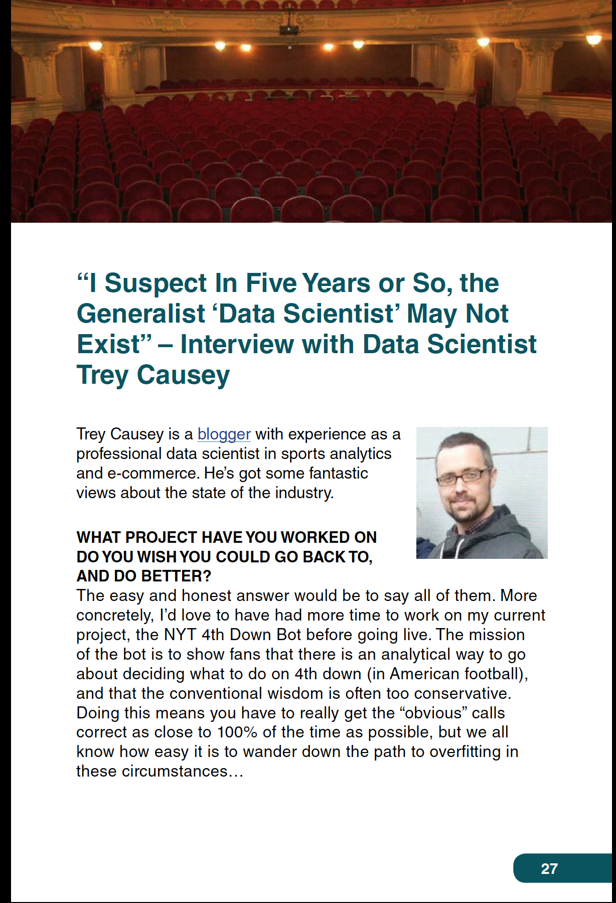 Interviews with Data Scientists: A discussion of the industry gallery image