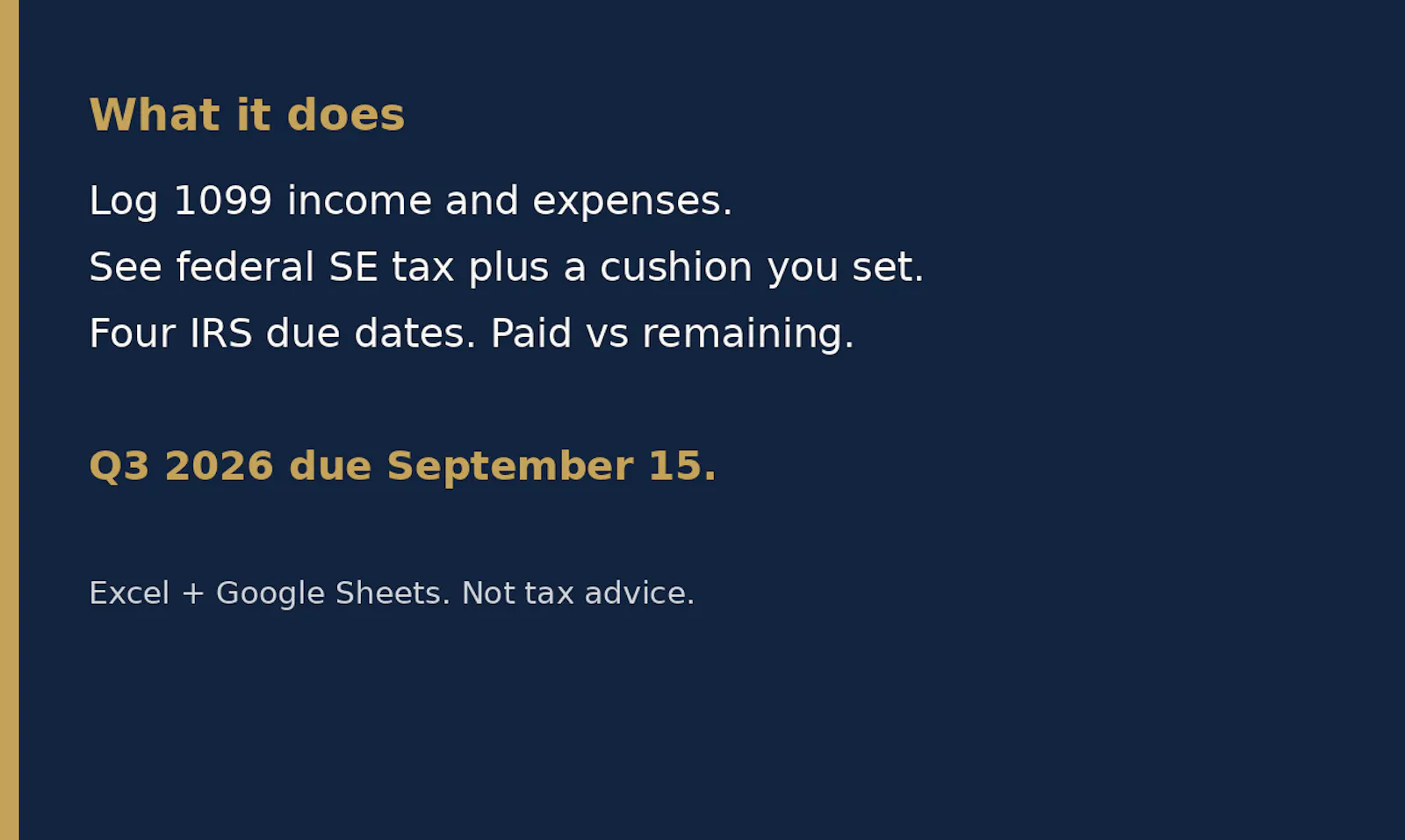 Plainledger Quarterly Set-Aside 2026 screenshot 1