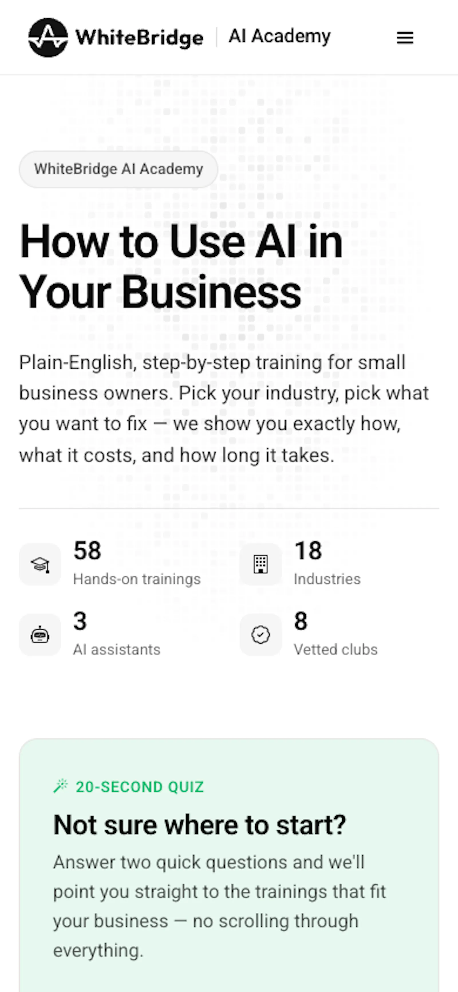 WhiteBridge AI Academy screenshot 4