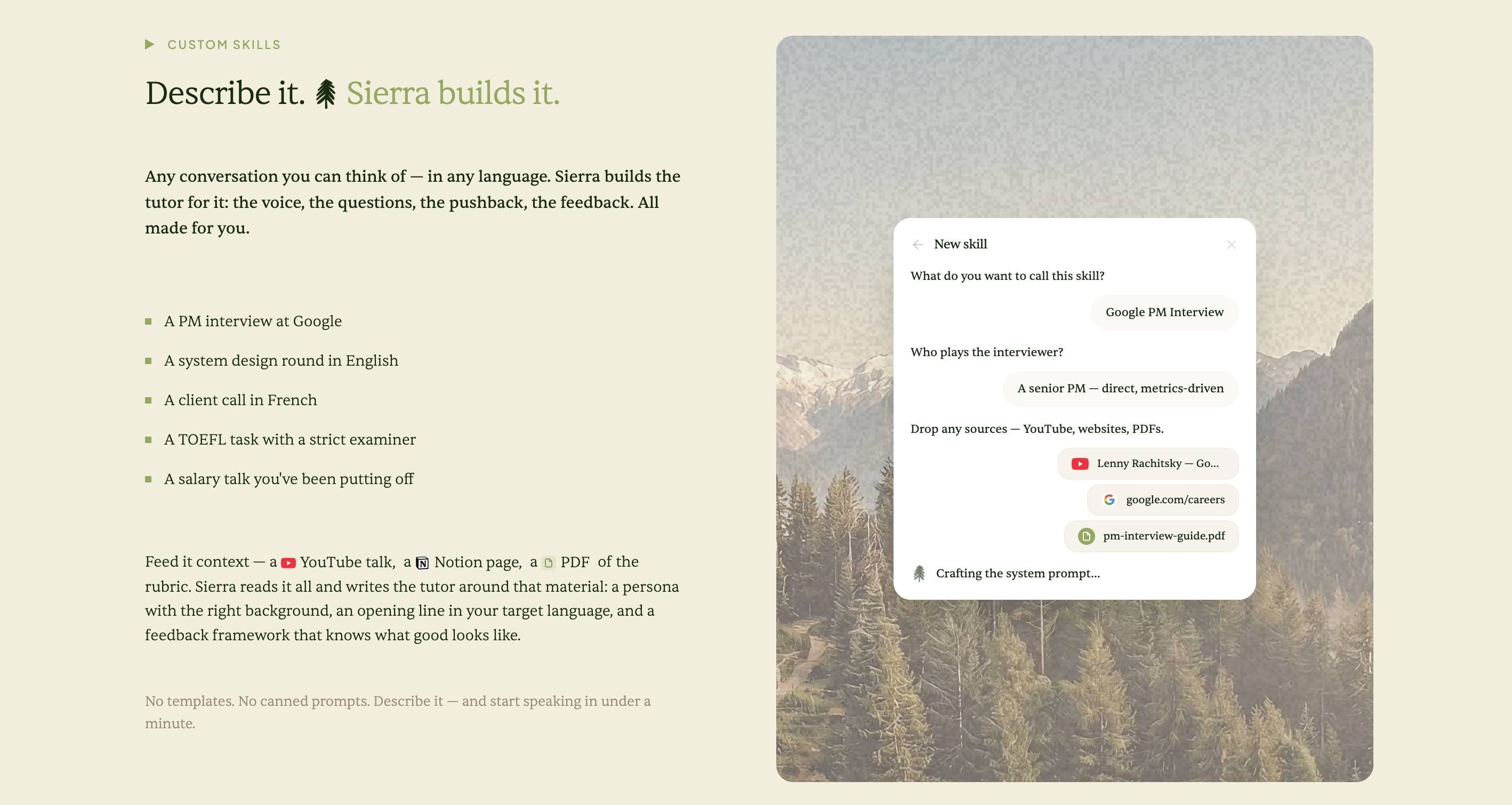 Sierra - AI tutor speaker gallery image