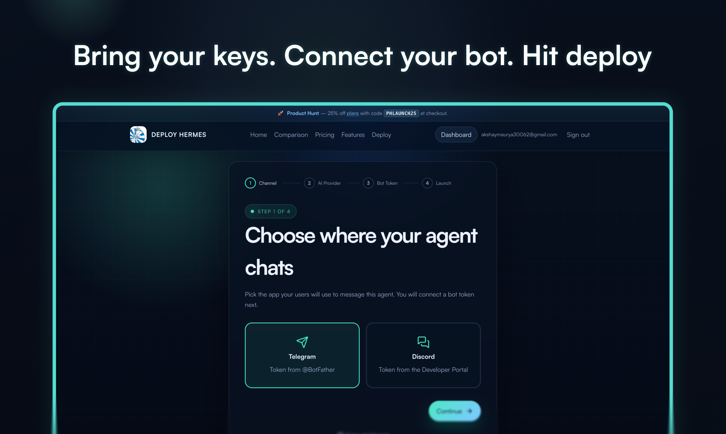 Deploy Hermes gallery image