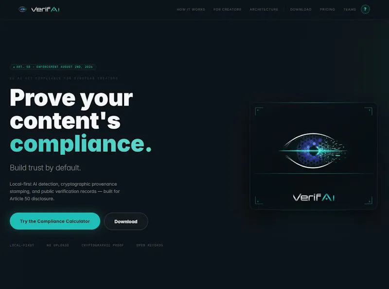 VerifAI screenshot 1