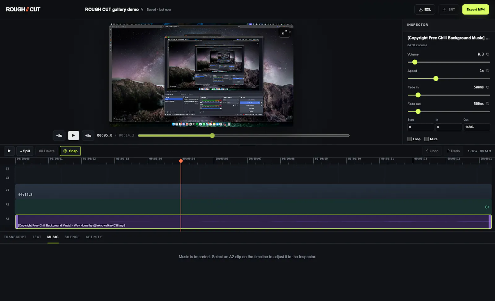 ROUGH//CUT screenshot 3