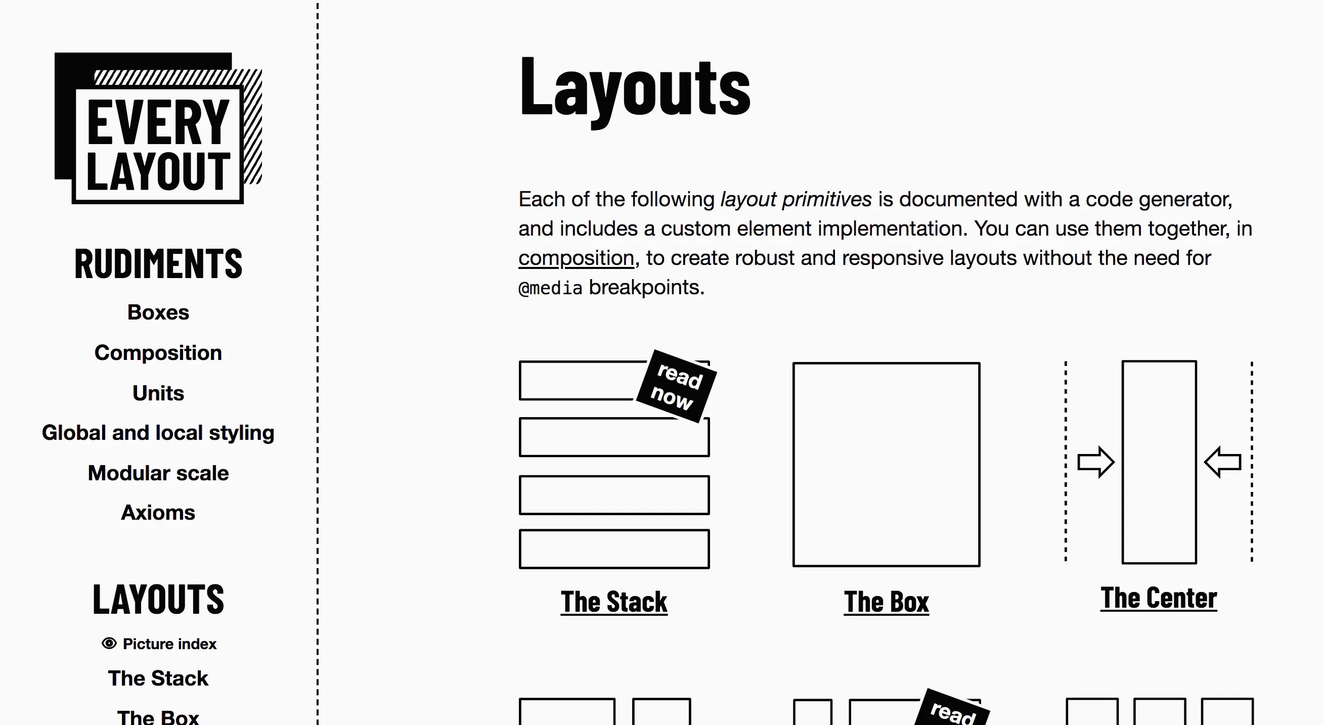 Every Layout - pick.tools - Pick smarter, build faster.