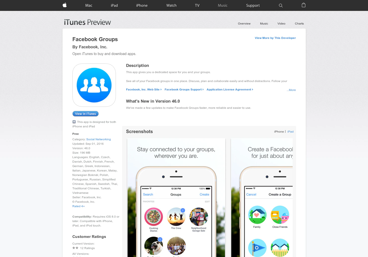 Facebook Groups (iOS)