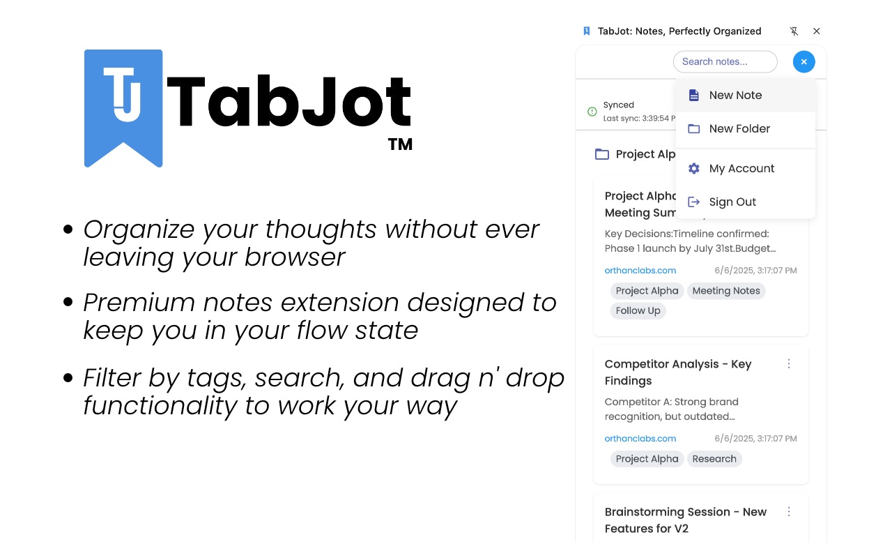 Tabjot - Anmerkungen, perfekt organisiert Medien 3