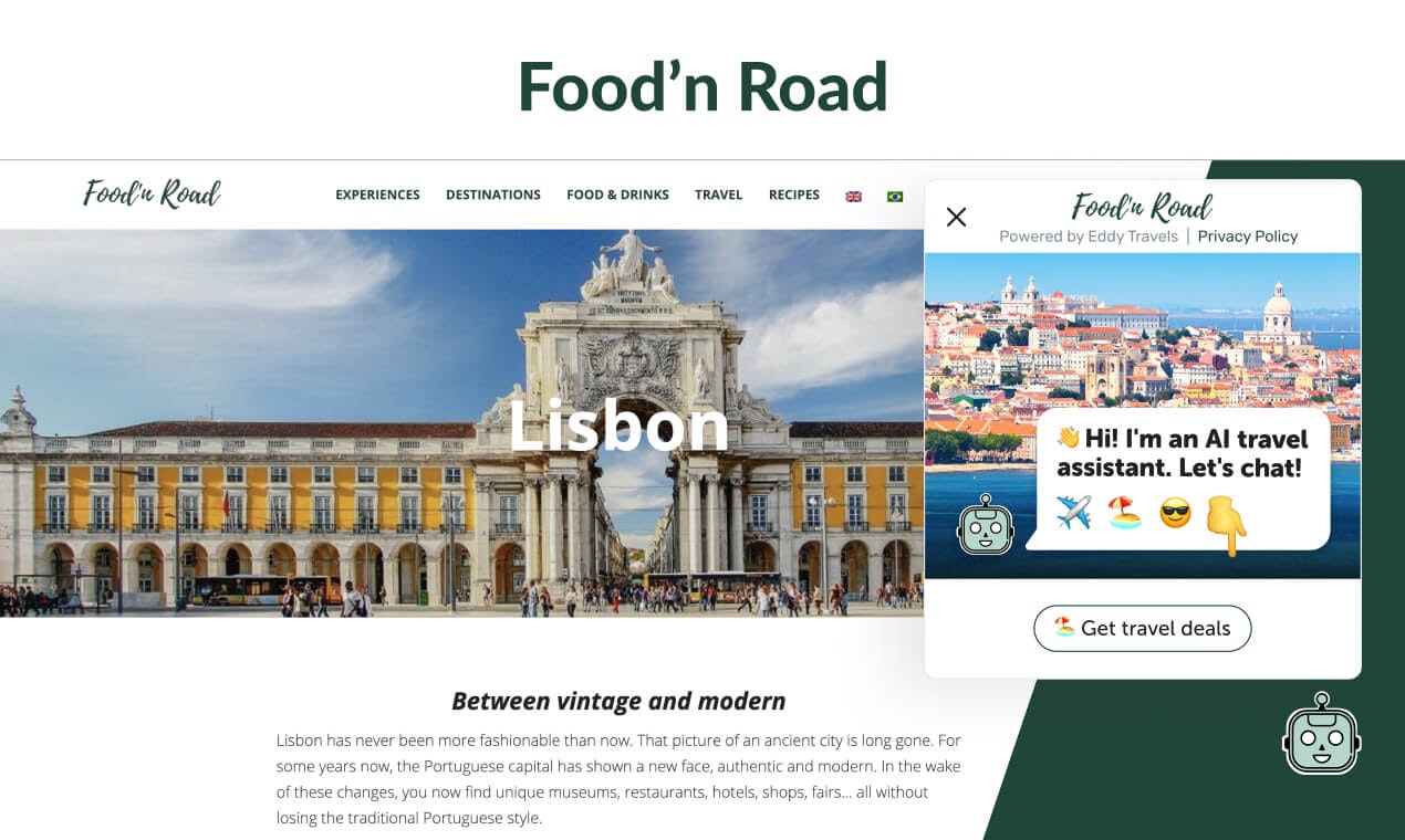 Eddy Travels AI Assistant gallery image