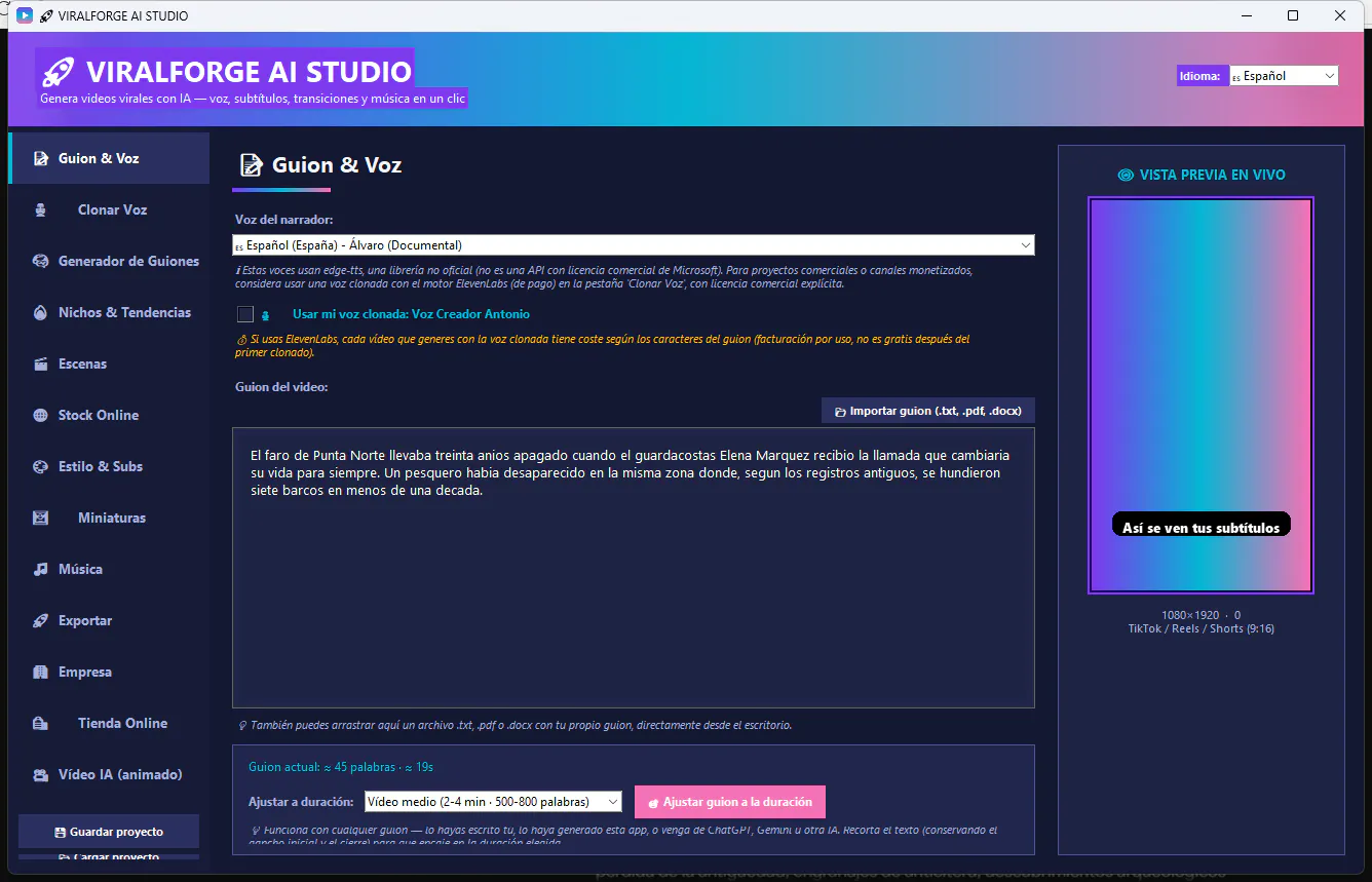 ViralForge AI Studio gallery image