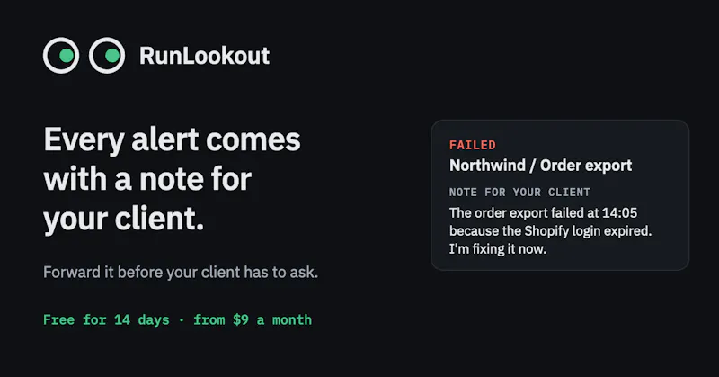 RunLookout screenshot 2