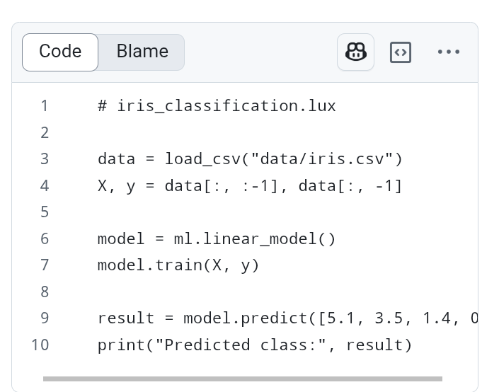 Luxlang - ML kodlama basitleştirildi - Yapay zeka/ml geliştiriciler için akıllı ve pitonik dil medya 4