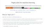 Machine Learning Flight Rules image