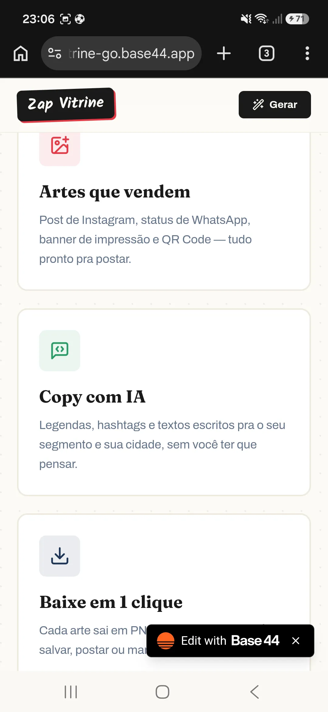 Zap Vitrine · Artes para o seu negócio gallery image