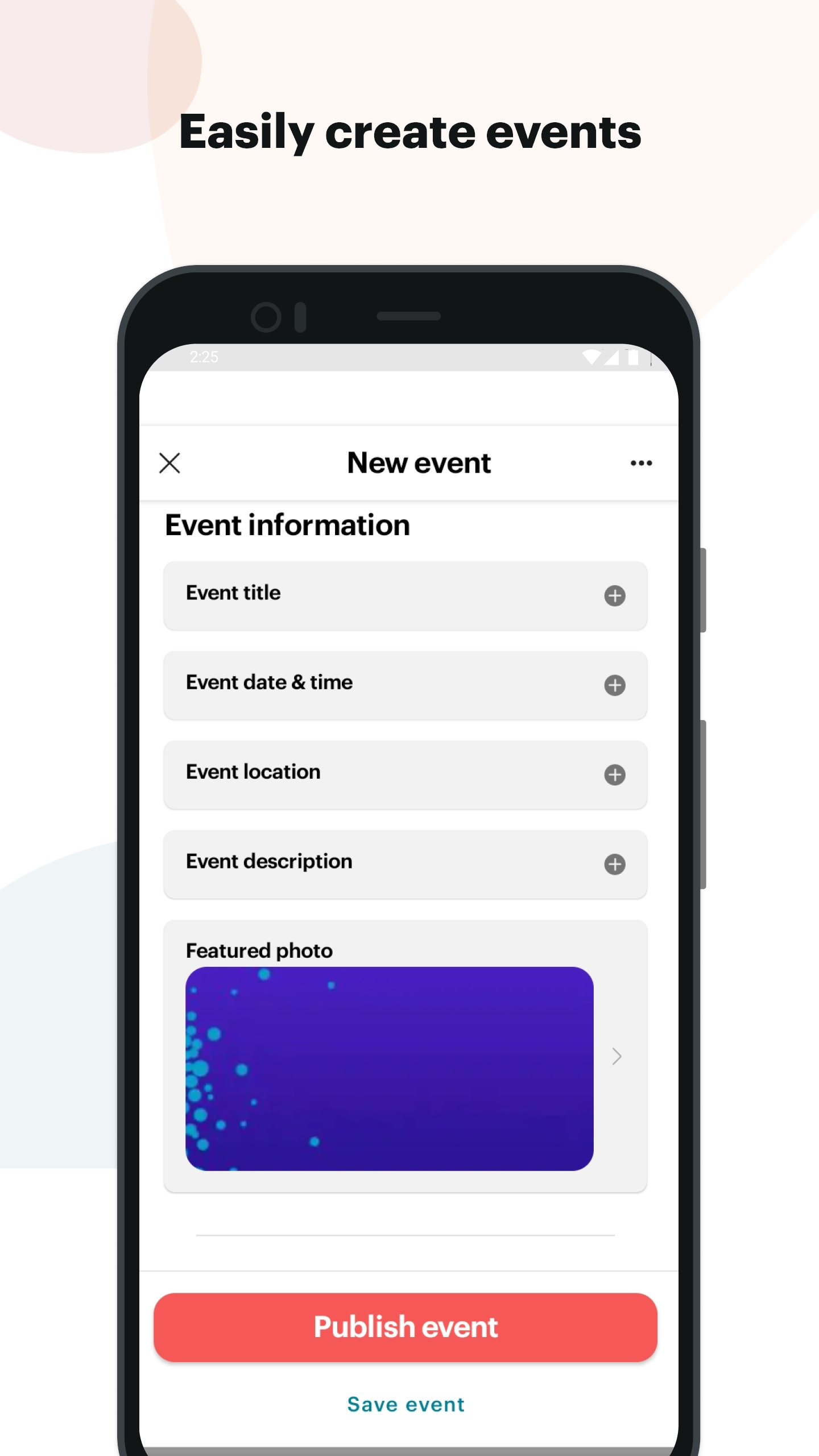 Media Meetup untuk penganjur - Pengurusan Acara & banyak lagi untuk iOS dan Android 4