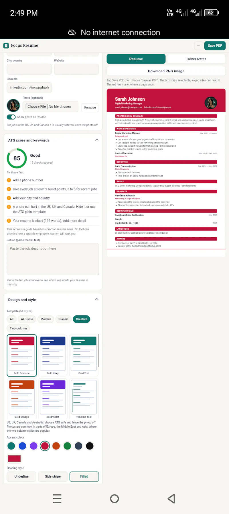 ATS Resume Builder - Global Tools Box screenshot 7