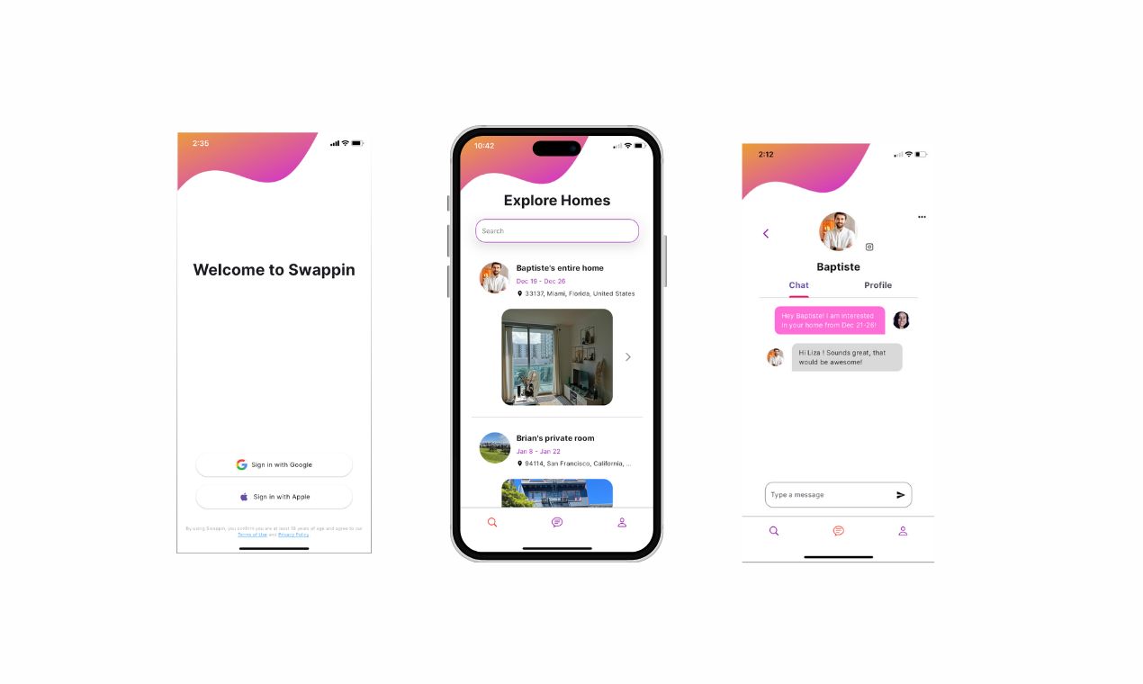 Mídia 2 de Swappin: sublocação e viagem - O mercado confiável para subcetas domésticas