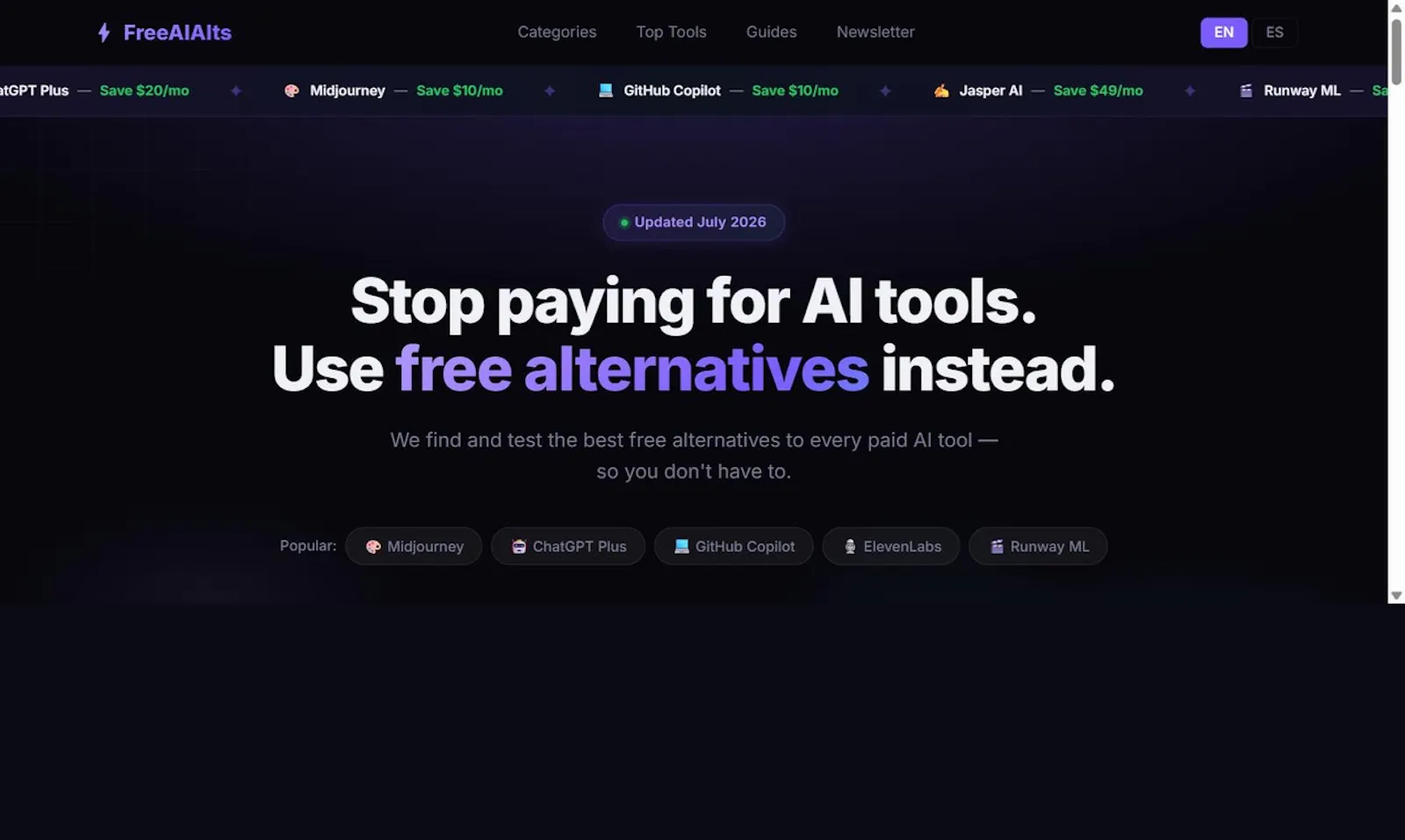 FreeAIAlts screenshot 1