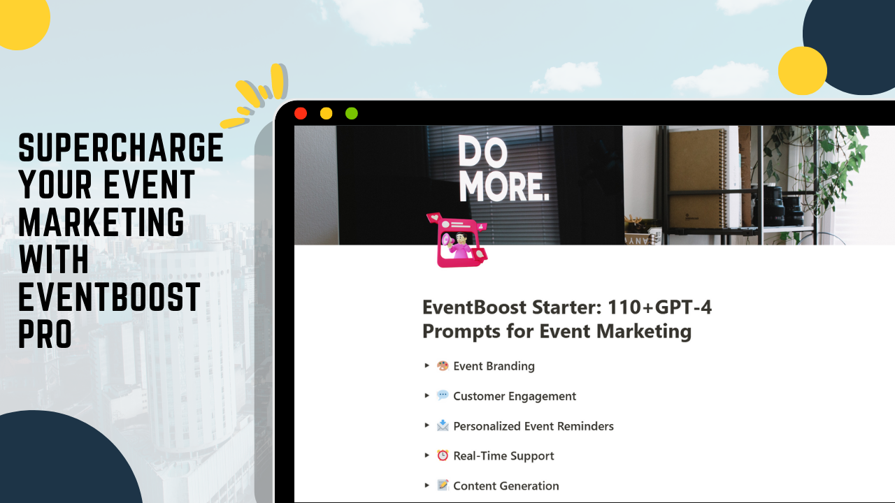 EventBoost：GPT-4プロンプト - EventBoostでイベントマーケティングを充電しますメディア3